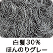 白髪30%